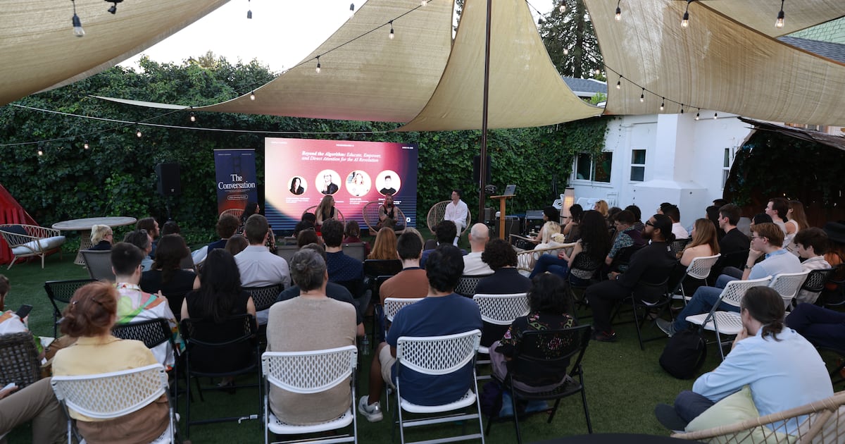 Content creators discussing AI safety in Berkeley